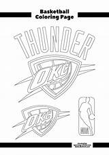 Thunder Oklahoma sketch template