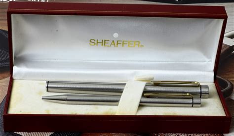 buy vintage sheaffer targa  set fountain  ballpoint pens  gold nib