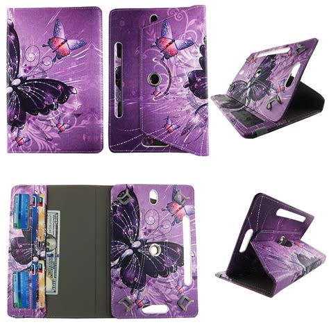 wallet style folio  google android tablet case   slim fit standing protective rotating