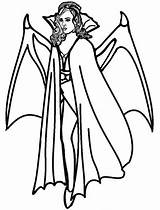 Vampire Coloring Pages Female Printable sketch template