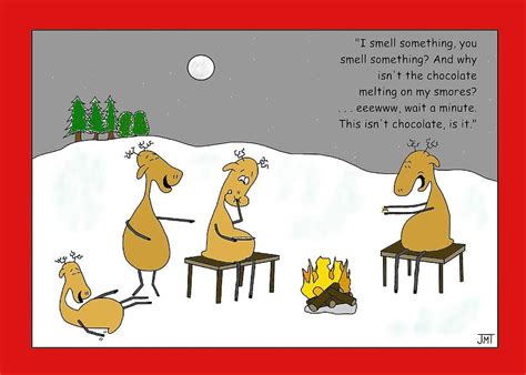 Reindeer Smores Christmas Card Digital Art By Manly Thweatt Fine Art