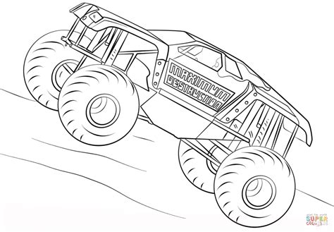 monster truck mater coloring pages coloring pages