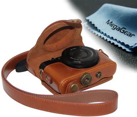 Best Megagear Ever Ready Protective Light Brown Leather Camera Case