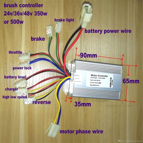ebike electric scooter wiring diagram  vvv wwww brush controller  electric bike pedal