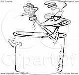 Chicken Soup Pot Cartoon Himself Seasoning Clip Outline Illustration Royalty Toonaday Rf Leishman Ron Regarding Notes sketch template