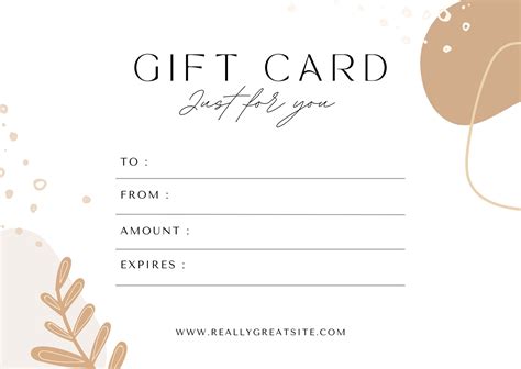 printable gift certificate templates  customize