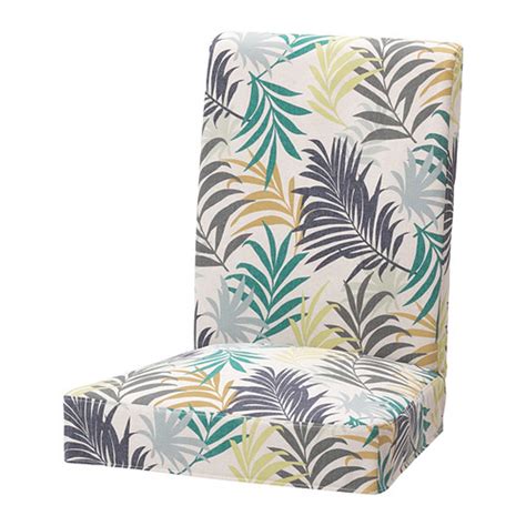 Ikea Henriksdal Chair Slipcover Cover 21 54cm Fern Floral Tropical