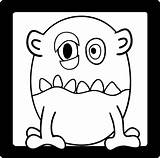 Monster Coloring Pages Expressivemonkey sketch template
