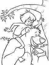 Mowgli Baloo Dschungelbuch Ausmalbild Giungla Della Dschungel Kaa Bagheera Selva Backs Bestcoloringpagesforkids Ausmalen Animé sketch template