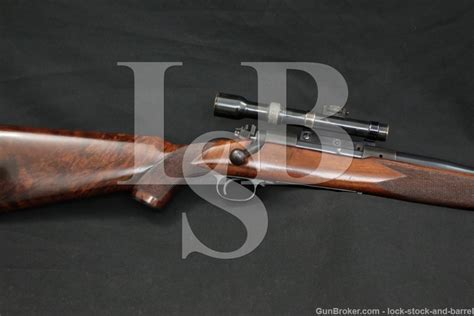 pre  winchester model  super grade  hh magnum bolt rifle  cr lock stock barrel