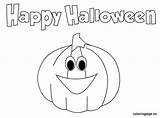 Happy Halloween Coloring Pumpkin Pumpkins Choose Board Pages Coloringpage Eu sketch template