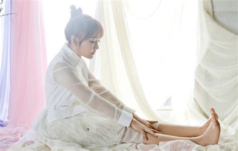 Wallpaper Girl Legs Beautiful Sexy Asian Bed Kpop Cute Singer