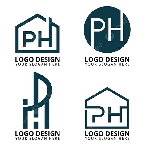 ph logo vector art png ph estate logo design collection abstract