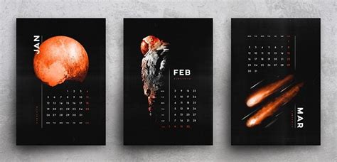 calendar graphic design ideas