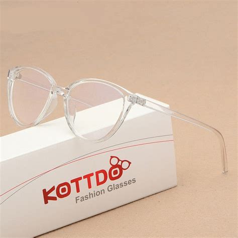 Kottdo Fashion Women Cat Eye Eyeglasses Frame Men Optical Glasse Frame