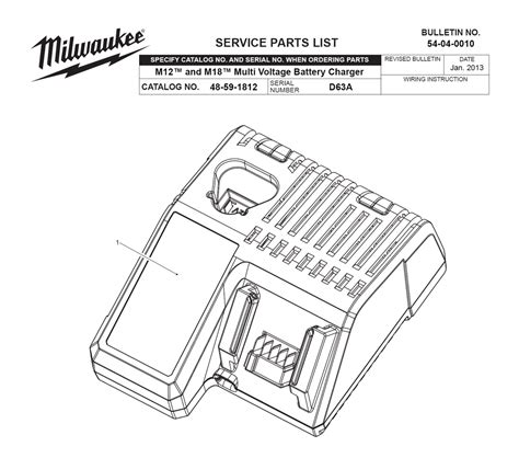 buy milwaukee    da   multi voltage charger replacement tool parts