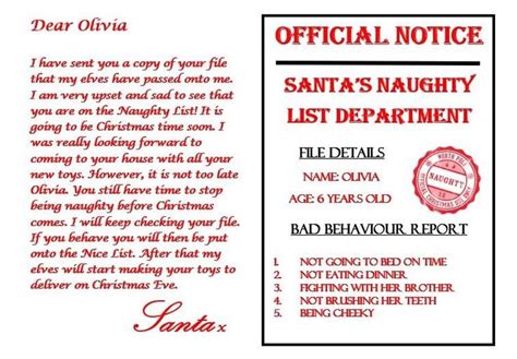 printable warning letter  santa printable word searches