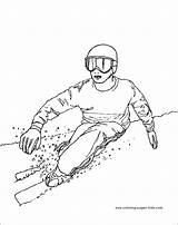 Coloring Pages Skiing Sporty Zimní Omalovánky Pro Printable Kids Sports Creative Nápady Inspirace Cz Návody Sport Kteří Všechny Rodiče Tvoří sketch template