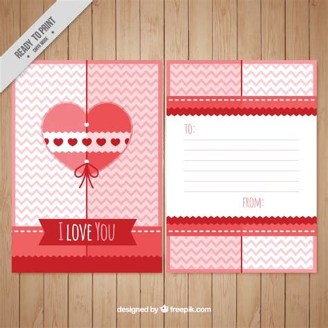 vector cute love letter template