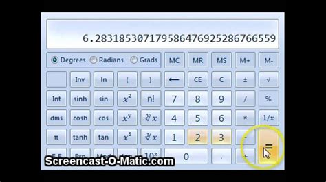 calculator test  pi multiplied   youtube