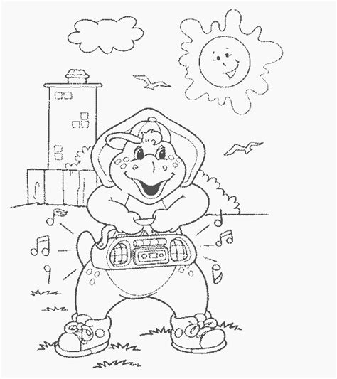 barney coloring pages  kids updated