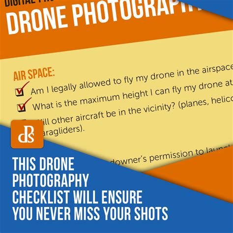 drone photography checklist  ensure     shots