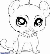 Cartoon Animals Coloring Pages Cute Animal Printable Color Baby Getcolorings Print sketch template