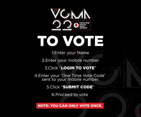 vgma voting platform support  favorite artiste