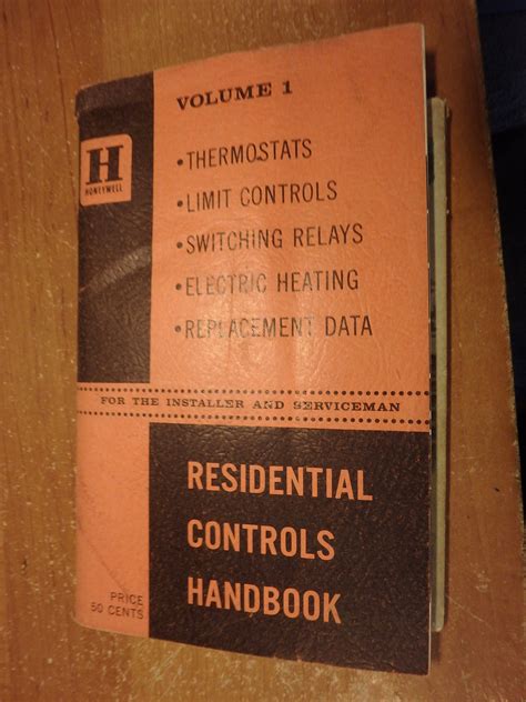 honeywell residential controls handbook  servicemen etsy
