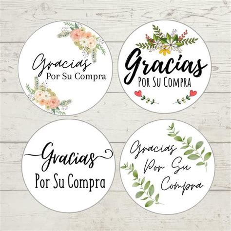 gracias por su compra stickers different variations available