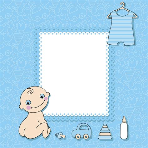 baby boy birth announcement clipart   cliparts  images