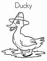 Quack Coloring Duck Pages Pato Ducky Clipart Giggle Hat Wears Goose Kids Print Template Login Tracing Cliparts Cursive Twistynoodle Pelican sketch template