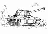 Panzer Ausmalbild Militaire Char Weltkrieg Vorlagen sketch template