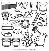Coloring Instrument Pages Percussion Instruments Color Getcolorings Printable sketch template