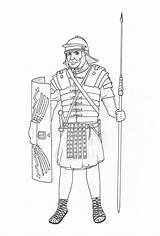 Gladiator Legionnaire sketch template