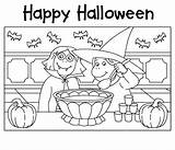 Halloween Coloring Games Pages sketch template