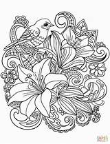 Coloring Pages Flower Flowers Hard Sheets Mandala Printable Teens Beautiful sketch template