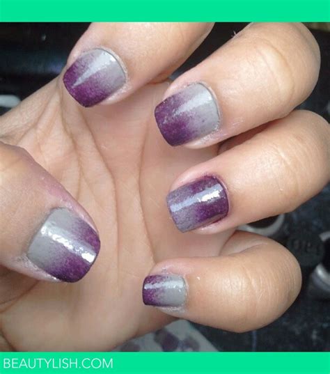Grey And Purple Ombré Nails 2 Leysha J S Leyshaj Photo Beautylish
