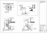 Spiral Stair Section Elevation Autocad Drawings Stairs Final Annotation Staircases sketch template