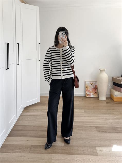 ten ways  wear  black straight leg trouser mademoiselle minimal