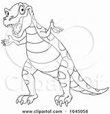 Rex Tyrannosaurus Coloring Cute Outline Yayayoyo Royalty Illustration Rf Clip 2021 sketch template