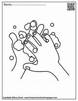 Washing Germs Germ sketch template