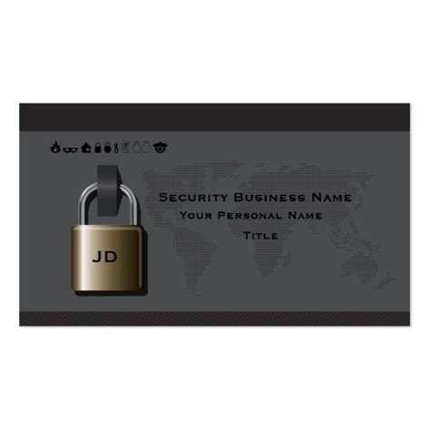 security business business card zazzle