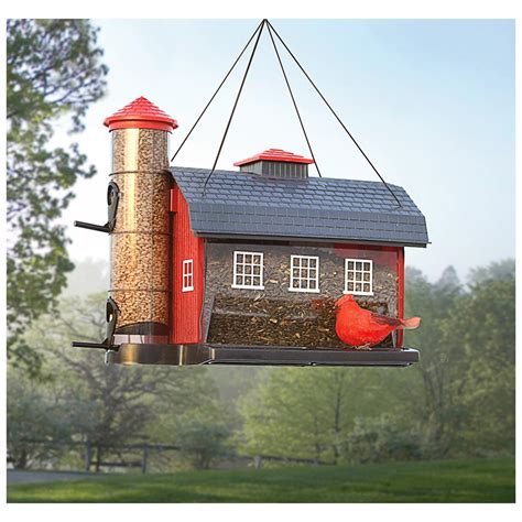 red barn combo feeder  bird houses feeders  sportsmans guide