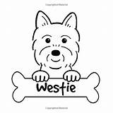 Westie Coloring Pages Dog Highland West Terrier Cartoon Color Cute Getcolorings Colouring Cartoons Westies Print Printable Books Kids Getdrawings Choose sketch template