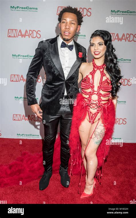 Las Vegas Nv Ee Uu 27 Ene 2018 Gina Valentina En El Avn Awards En