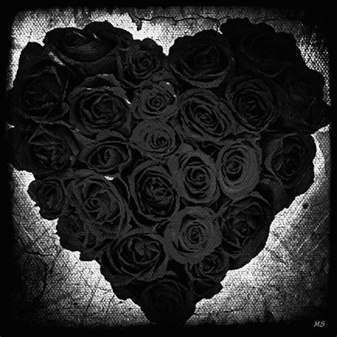 gothic romance black roses digital art  absinthe art  michelle leann scott
