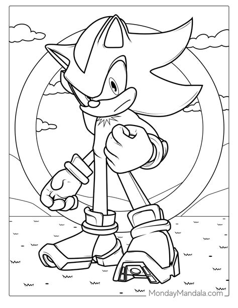 sonic coloring pages   printables