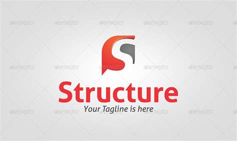 structure logo modern graphic design marketing solution logo
