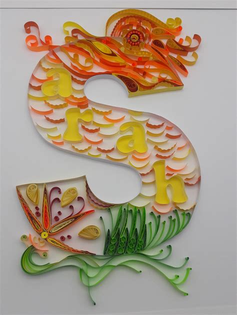 letter  quilling paper artwork quilling quilling handmade etsy